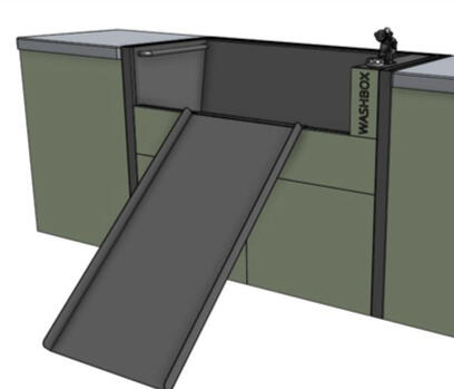 Integrated WashBox - Ramp out